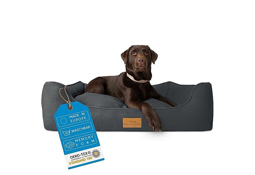 Freudentier Hundekorb Orthopädisches Hundebett mit Memory Foam, Made in EU günstig online kaufen