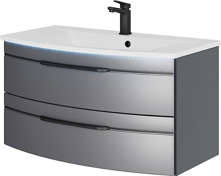 Saphir Waschtisch »Serie 7045 Mineralmarmor-Waschtisch und Unterschrank, 91 günstig online kaufen