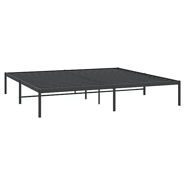 furnicato Bettgestell Metall Schwarz 183x213 cm (1-tlg) günstig online kaufen