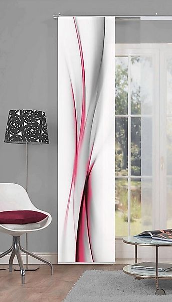 HOME WOHNIDEEN Schiebegardine ROCHELLE (1 St), Klettband, blickdicht, HxB: günstig online kaufen