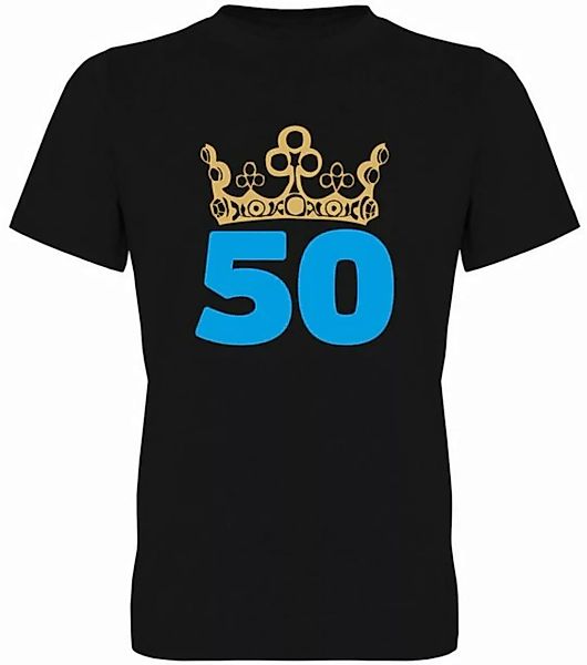 G-graphics T-Shirt 50 – mit Krone Herren T-Shirt, zum 50ten Geburtstag, mit günstig online kaufen