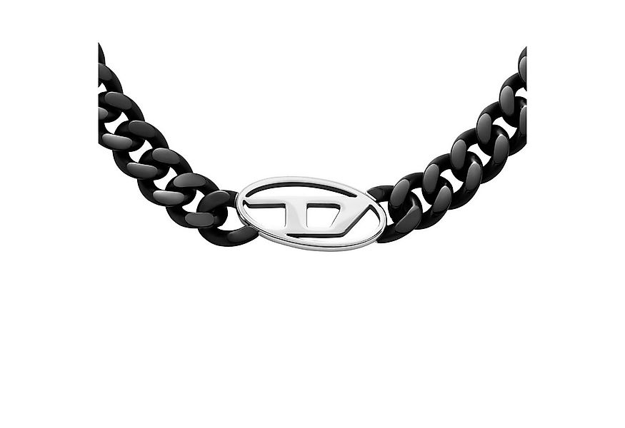 Diesel Kette mit Anhänger Schmuck Geschenk Edelstahl OVAL D LOGO günstig online kaufen
