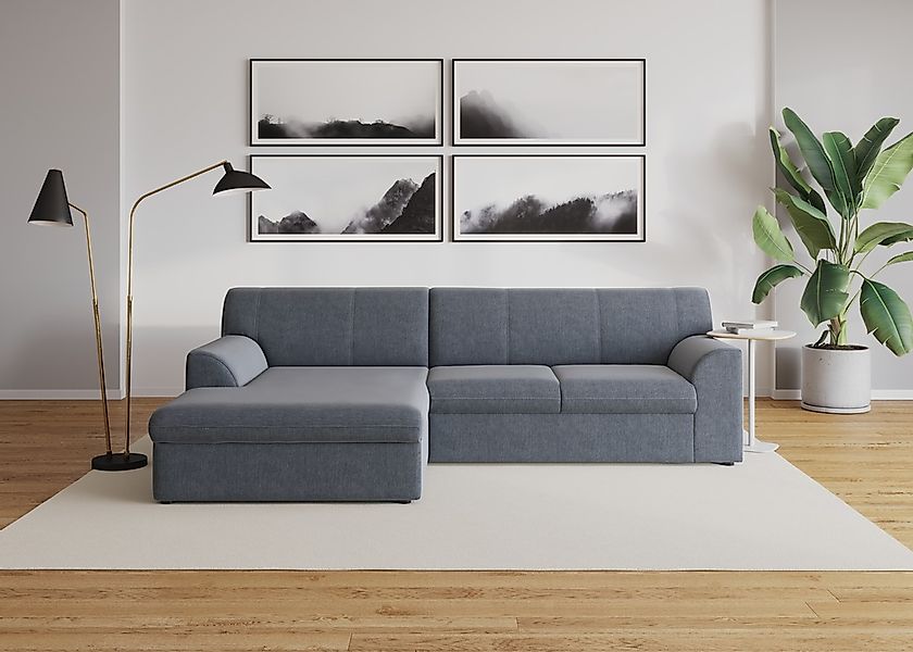 DOMO collection Ecksofa "Topper, elegant und zeitlos, kompaktes Stellmaß 24 günstig online kaufen