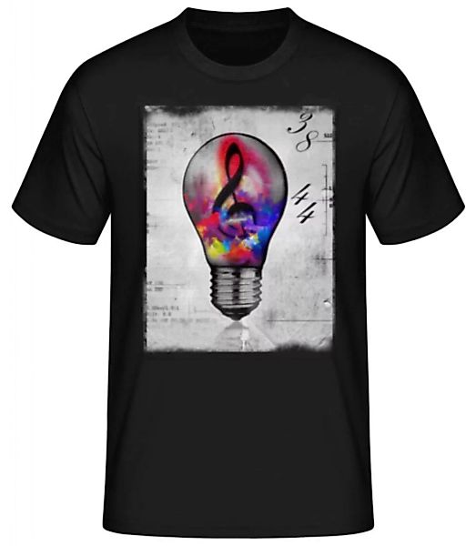 Bunte Glühbirne · Männer Basic T-Shirt günstig online kaufen