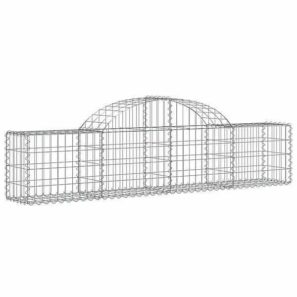Vidaxl Gabionen Mit Hochbogen 12 Stk. 200x30x40/60 Cm Verzinktes Eisen günstig online kaufen