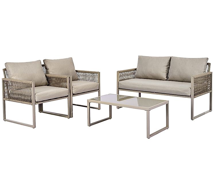 KLAM HOME Gartenlounge-Set Wasserdicht Gartenmöbel-Set aus günstig online kaufen