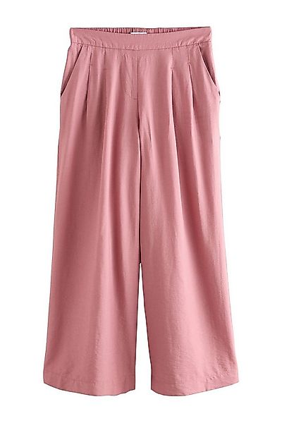 Next Palazzohose Hose mit weitem Bein und Leinenanteil, Kurzgröße (1-tlg) günstig online kaufen