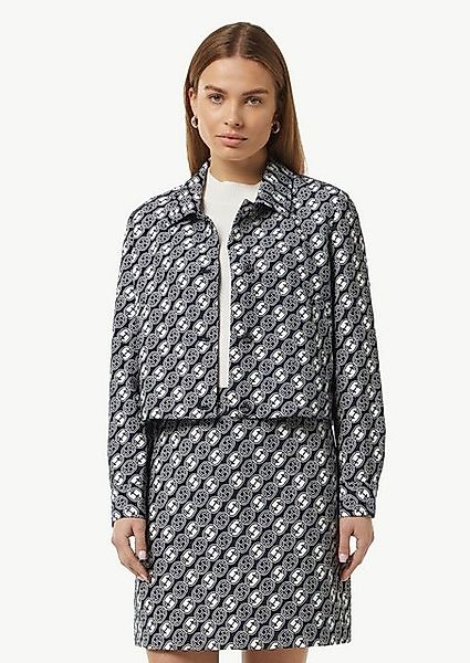 Comma Blusenblazer Kurze Jacquard-Jacke mit Icon-Muster günstig online kaufen