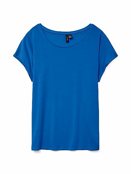 Vero Moda Rundhalsshirt "VMAVA PLAIN SS TOP GAJRS NOOS" günstig online kaufen