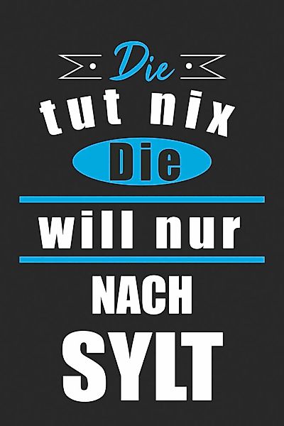 queence Metallbild "Die tut nix", Sprüche-Schriftzug-Sprüche-Sprüche & Text günstig online kaufen