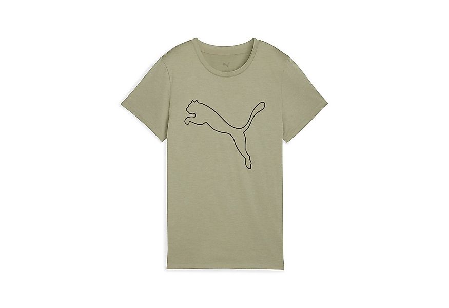 PUMA Trainingsshirt W TAD ESSENTIAL HEATHER LOGO TEE Regular Fit, mit Rundh günstig online kaufen