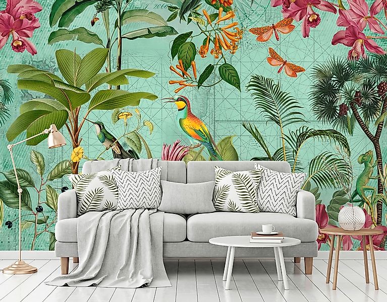 living walls Fototapete »ARTist Tropical Paradise« Vlies, Wand, Schräge günstig online kaufen