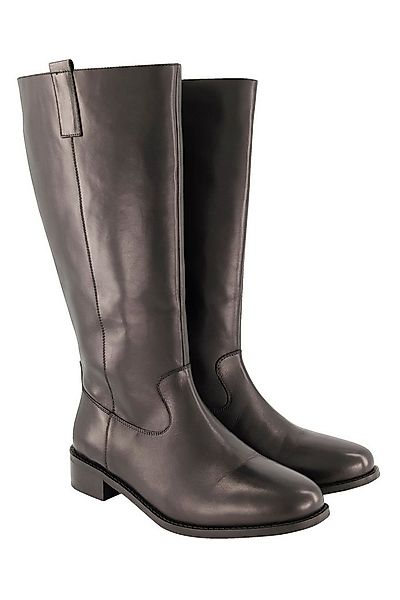 Ulla Popken Lederstiefel XL-Schaft Zipper Weite H Stiefel günstig online kaufen