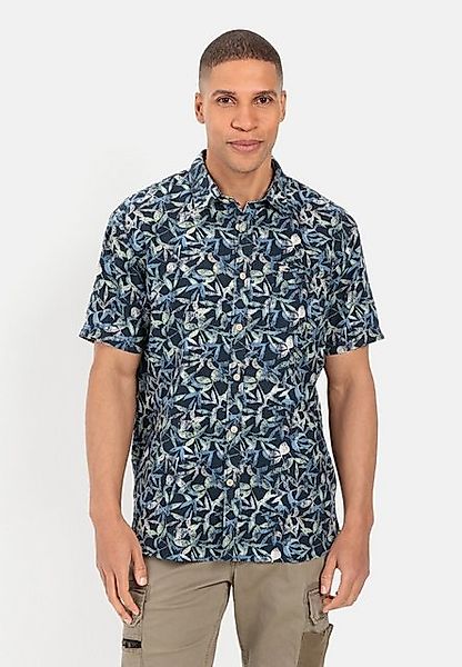 camel active Kurzarmhemd mit Allover-Print Kentkragen günstig online kaufen