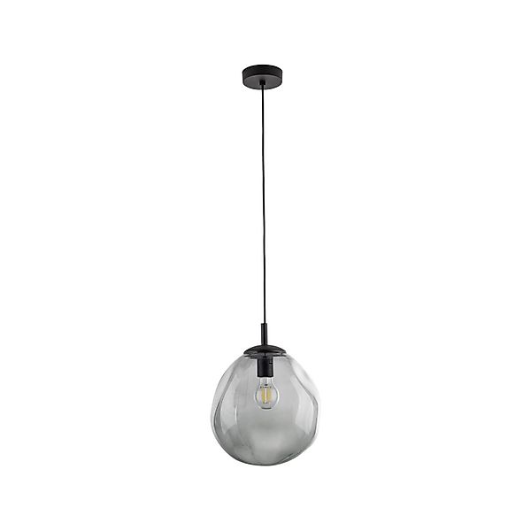 Licht-Erlebnisse Pendelleuchte BOSTA, ohne Leuchtmittel, Rauchglas günstig online kaufen