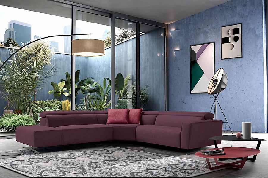 Egoitaliano Ecksofa "Stefanie-e, Designsofa der Extraklasse, bequem mit hoh günstig online kaufen