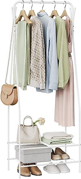 Woltu Kleiderständer, (1 St), Garderobenständer, 2 Ablagen, platzsparend günstig online kaufen