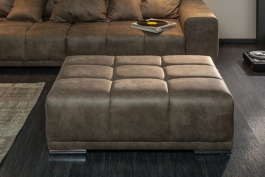 riess-ambiente Fußhocker ELEGANCIA 110cm taupe (Einzelartikel, günstig online kaufen
