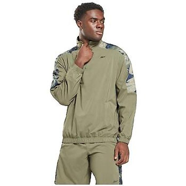 Reebok Sport  Langarmshirt T-shirt manches longues  Camo avec zip quart günstig online kaufen