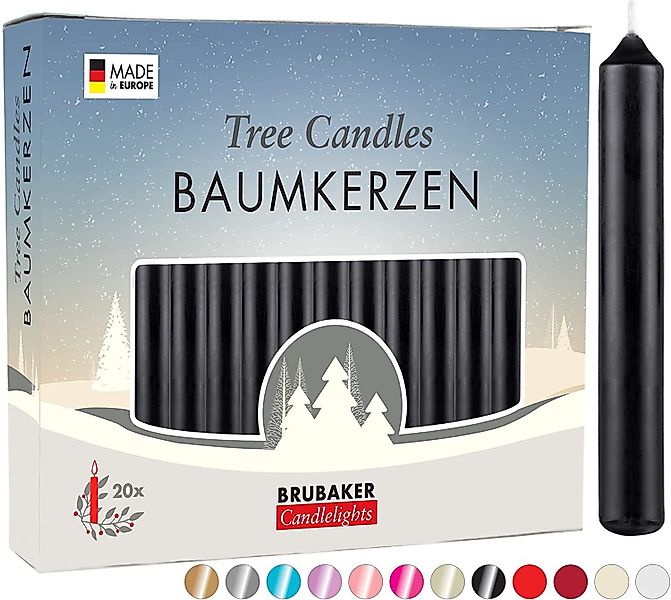 BRUBAKER Tafelkerze Baumkerzen aus Wachs (1 günstig online kaufen