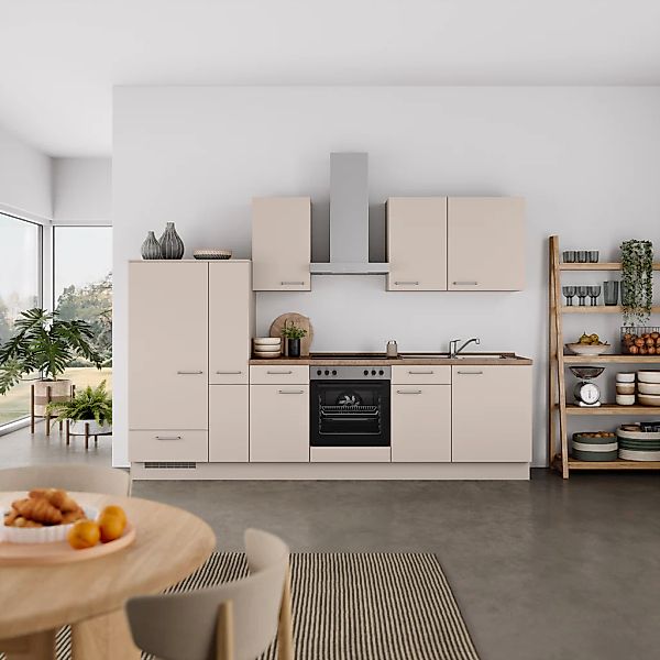 nobilia® Küchenzeile »"Laser I", Ausrichtung wählbar, Breite 300 cm« vormon günstig online kaufen