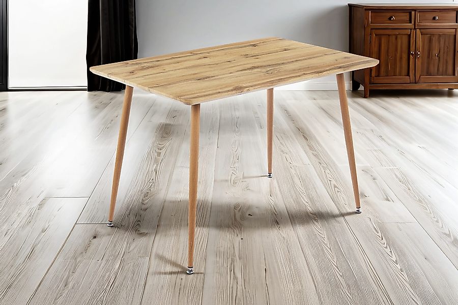 Trelevo® Esstisch Trondheim, Holz Wildeiche-Optik, Schweizer günstig online kaufen