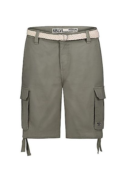 SUBLEVEL Shorts Cargo Freizeitshorts mit Flechtgürtel Chino Bermuda Chino T günstig online kaufen