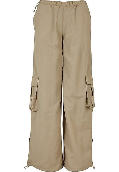 URBAN CLASSICS Stoffhose Urban Classics Damen Ladies Wide Crinkle Nylon Car günstig online kaufen