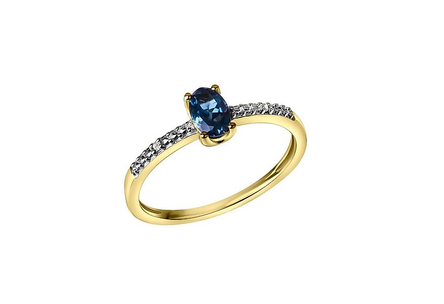 Vivance Fingerring 585/- Gelbgold London Topas und Diamant günstig online kaufen