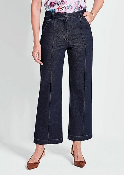 GOLDNER Bequeme Jeans Kurzgröße: Elastische Hose mit Biesen und Gürtelschla günstig online kaufen