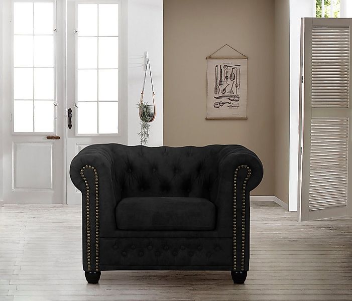Home affaire Chesterfield-Sessel Rysum Sessel, passend zur Serie "Rysum" B/ günstig online kaufen