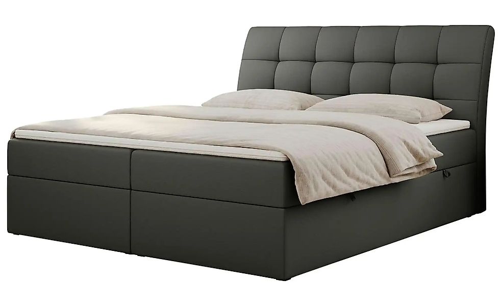 Boxbett mit Bettkasten Diegos ¦ grau ¦ Maße (cm): B: 200 H: 118 Betten > Ko günstig online kaufen
