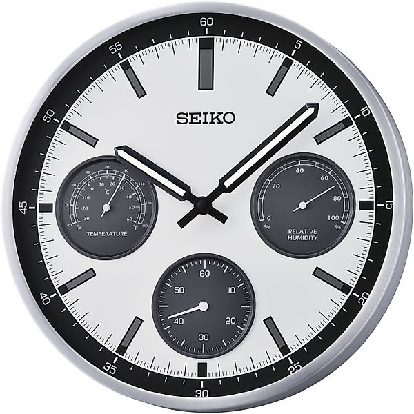 Seiko Wanduhr (Quarzuhr,Leuchtzeiger,Wohnzimmer,Esszimmer,Küche,Arbeitszimm günstig online kaufen