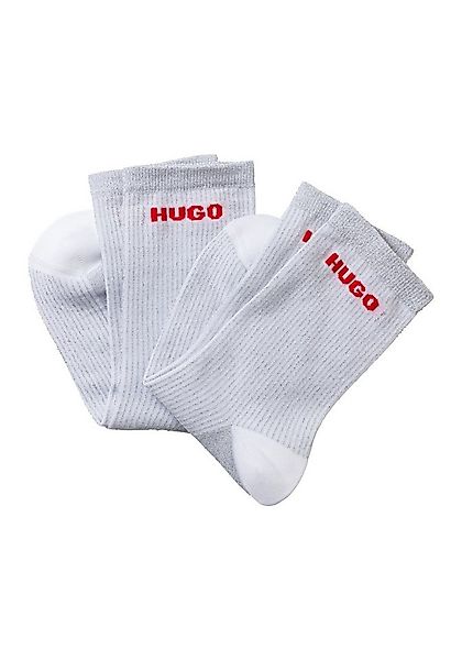 HUGO Freizeitsocken 2P QS RIB LUREX PA W (Packung, 2-Paar) mit glänzenden F günstig online kaufen
