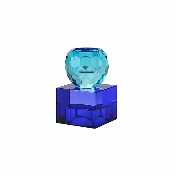 Giftcompany Kerzenhalter Sari Kugel Cube, Blau, günstig online kaufen