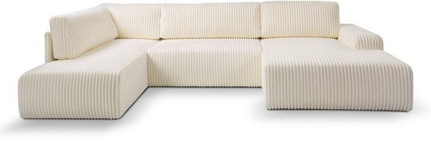 WERK2 Wohnlandschaft "Rotterdam-U U-Form", Design Wohnlandschaft in Cord mi günstig online kaufen
