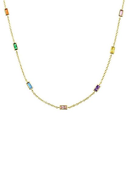s.Oliver Kette ohne Anhänger Regenbogen, mit Zirkonia (synth) günstig online kaufen