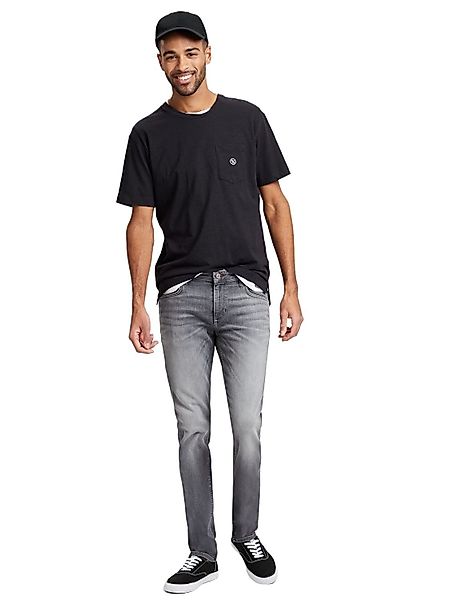 Cross Jeans Herren Jeans DAMIEN - Slim Fit - Grau - Flex Grey günstig online kaufen