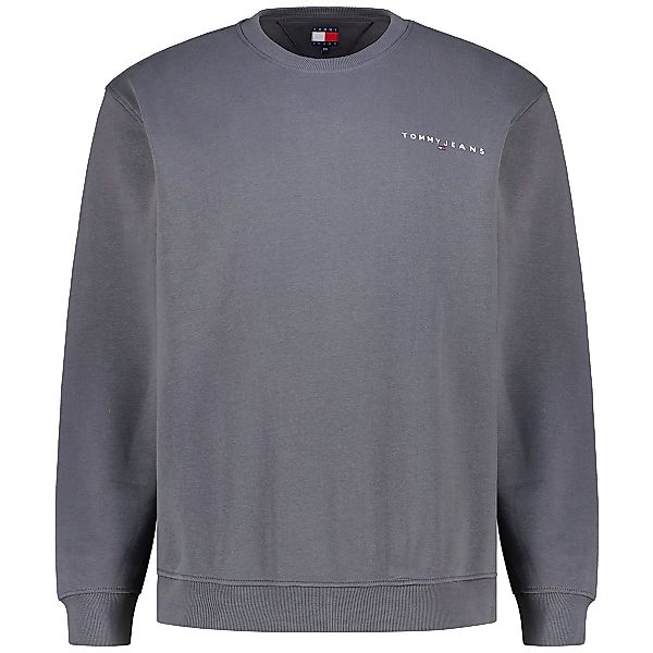 Tommy Jeans Sweatshirt mit Logo-Stickerei Farbe dunkelgrau Größe: 5XL günstig online kaufen