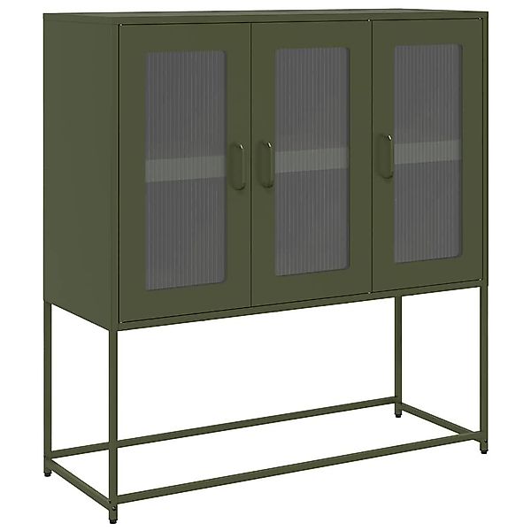 vidaXL Sideboard Sideboard Olivgrün 100,5x39x107 cm günstig online kaufen