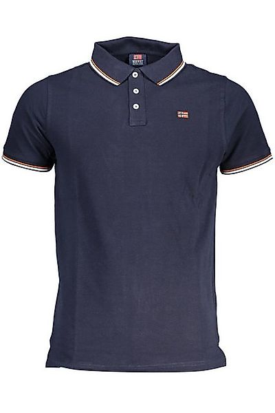 NORWAY 1963 Poloshirt Herren Kurzarm-Poloshirt Blau mit Kontrastdetails günstig online kaufen