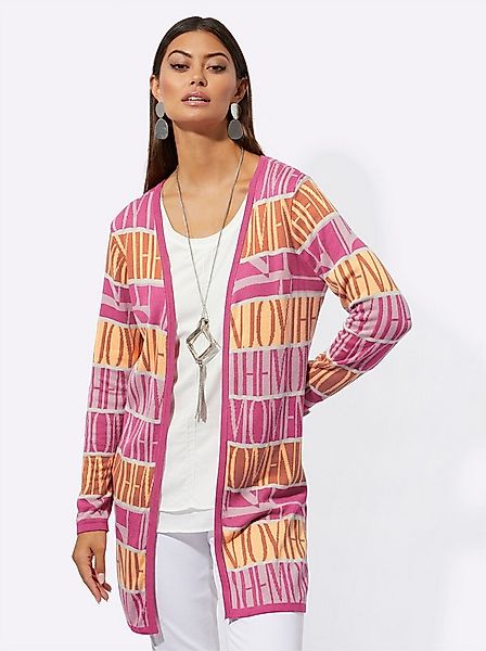 creation L Strickjacke Viskose-Lyocell-Strickjacke Langarm Jersey günstig online kaufen