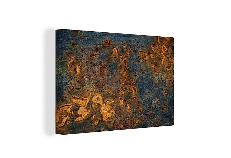 OneMillionCanvasses® Leinwandbild Gold - Rost - Stahl, Fotodruck (1 St), Le günstig online kaufen