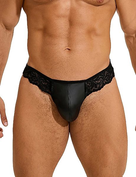 Lau-Fashion Tanga Männer Spitze Lack Leder günstig online kaufen