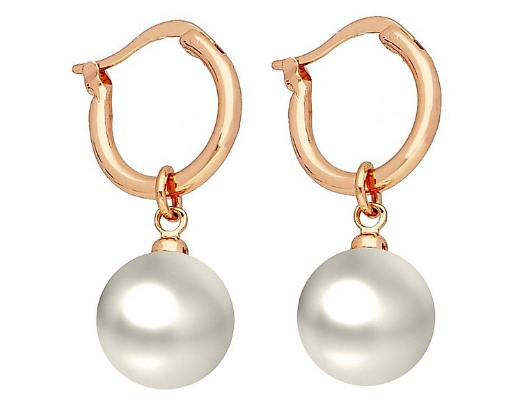 LÖB Paar Creolen Damen Perlenohrringe Creolen Ohrringe Hängend mit Perlen R günstig online kaufen