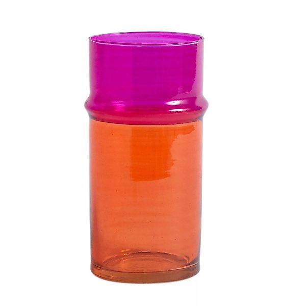Vase Moroccan Small glas orange rosa / Ø 9,5 x H 20,5 cm - Hay - Orange günstig online kaufen