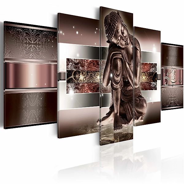 Wandbild - Sleeping Buddha In Reds günstig online kaufen