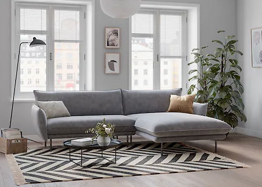 Home affaire Ecksofa »Stine L-Form« Besonderes Design durch Kissenoptik und günstig online kaufen