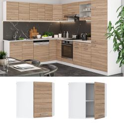 Vicco Eckhängeschrank R-Line, Sonoma/Weiß, 57 cm günstig online kaufen
