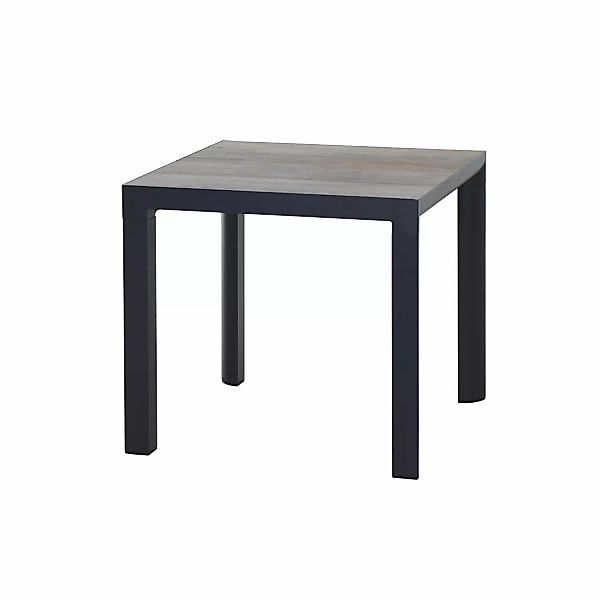 Siena Garden Gartentisch Silva Rechteckig Grey-Wash/Anthrazit 80 cm x 80 cm günstig online kaufen